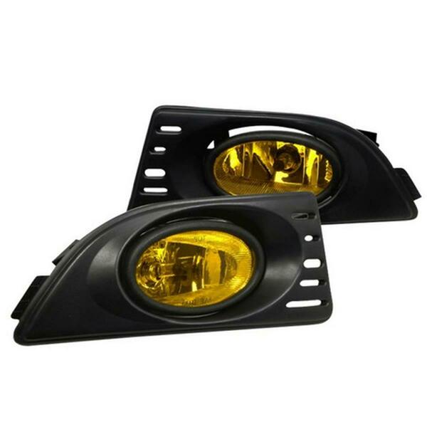 Overtime OEM Style Fog Lights for 05 to 06 Acura RSX, Yellow - 10 x 12 x 18 in. OV126245